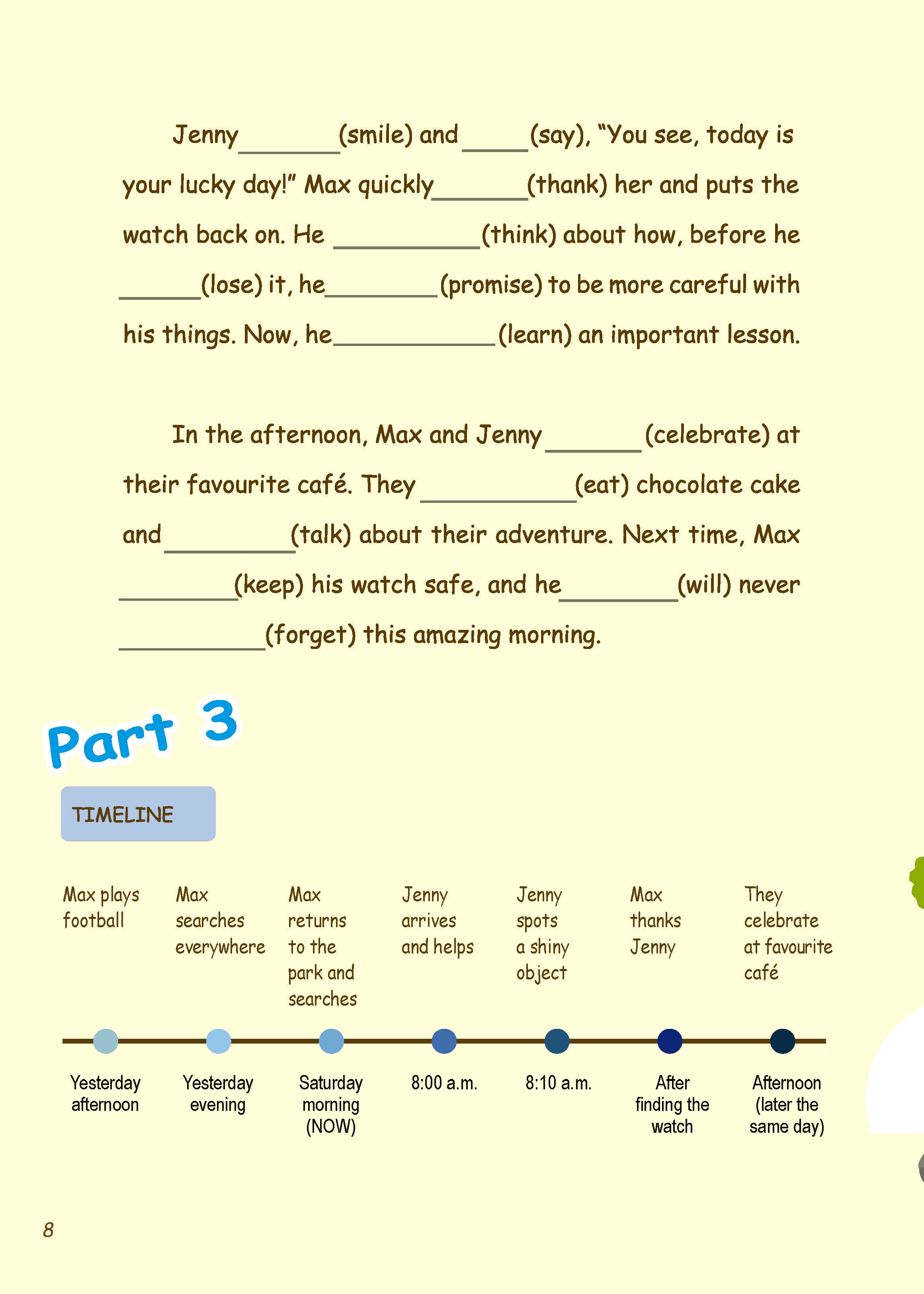 Grammar農莊Mixed Tenses Timeline Method